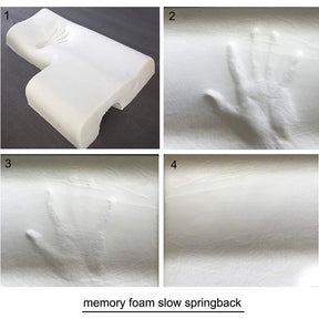 Arched Pillow with Slow Rebound Memory Foam